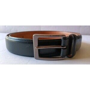 Kirkland Signature Italian Leather Belt Men's Size 36 Black Adjustable